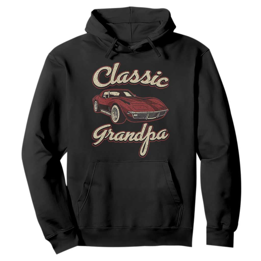 Grandpa Classic Stingray Sports Car Lover Hoodie