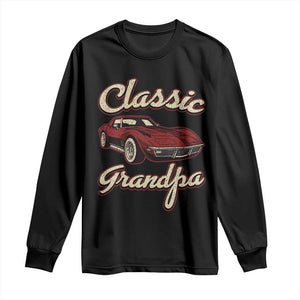 Grandpa Classic Stingray Sports Car Lover Long Sleeve Shirt