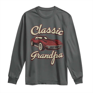 Grandpa Classic Stingray Sports Car Lover Long Sleeve Shirt