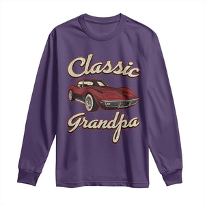 Grandpa Classic Stingray Sports Car Lover Long Sleeve Shirt