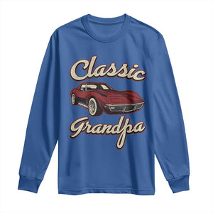 Grandpa Classic Stingray Sports Car Lover Long Sleeve Shirt