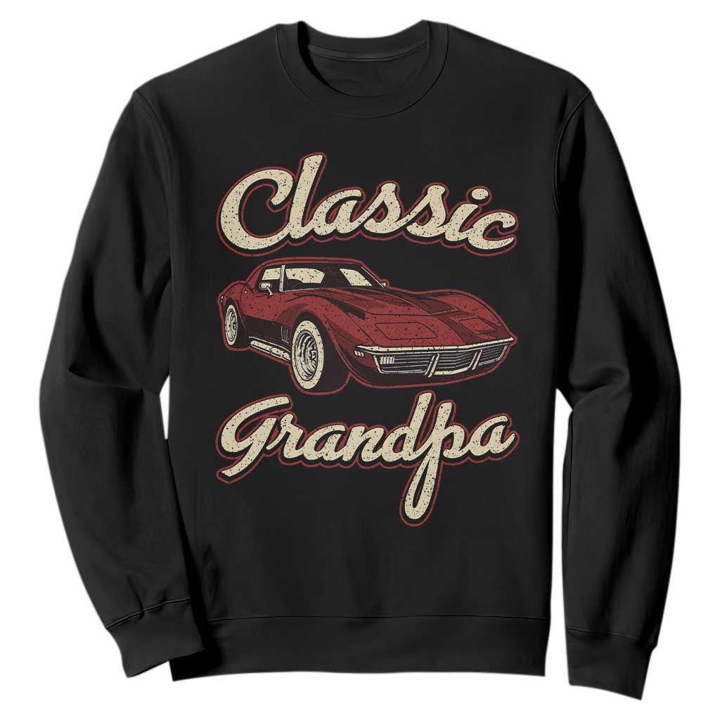 Grandpa Classic Stingray Sports Car Lover Sweatshirt
