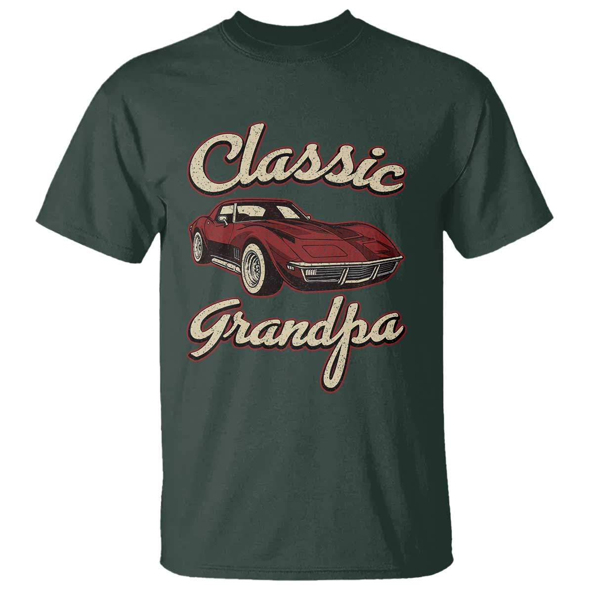 Grandpa Classic Stingray Sports Car Lover T Shirt