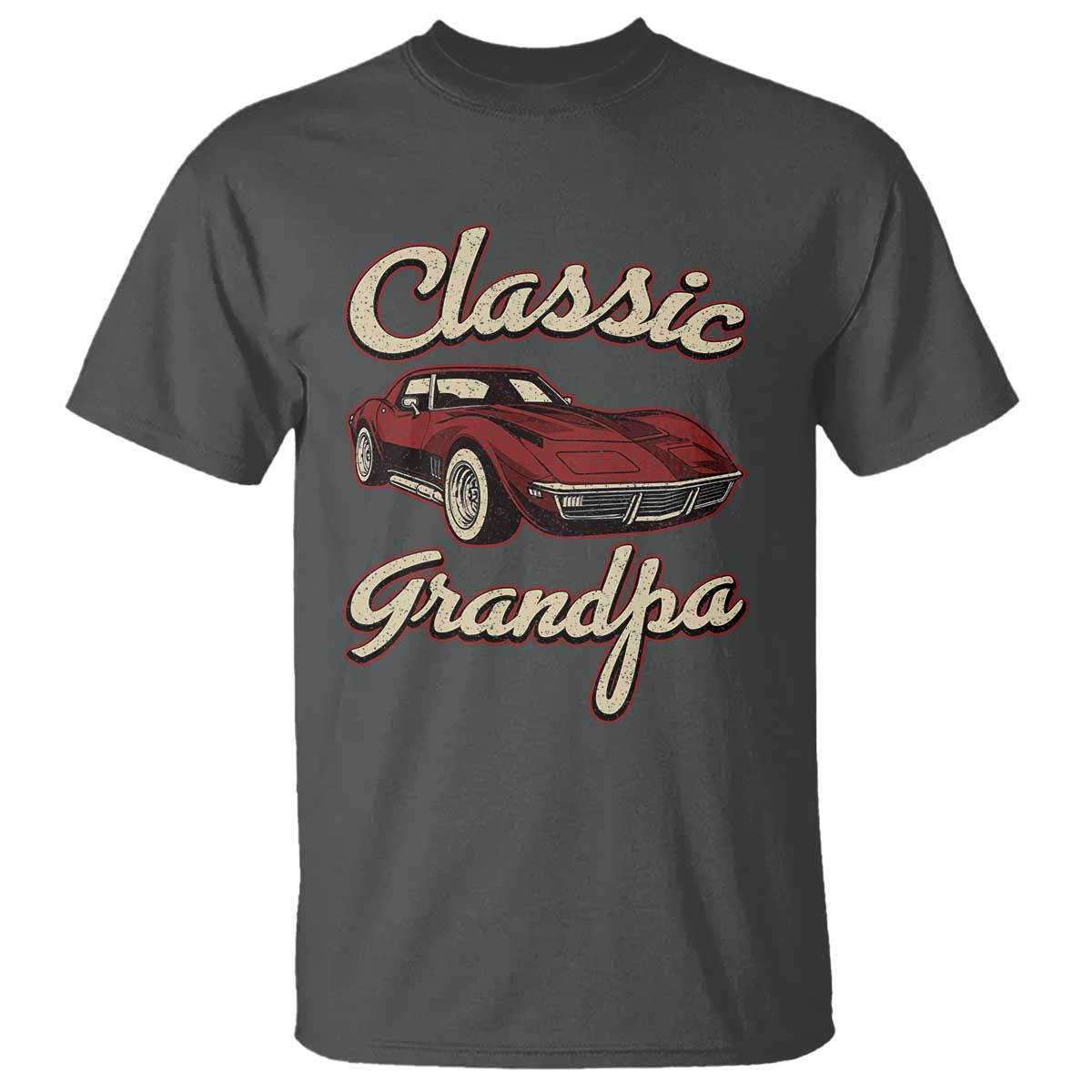 Grandpa Classic Stingray Sports Car Lover T Shirt