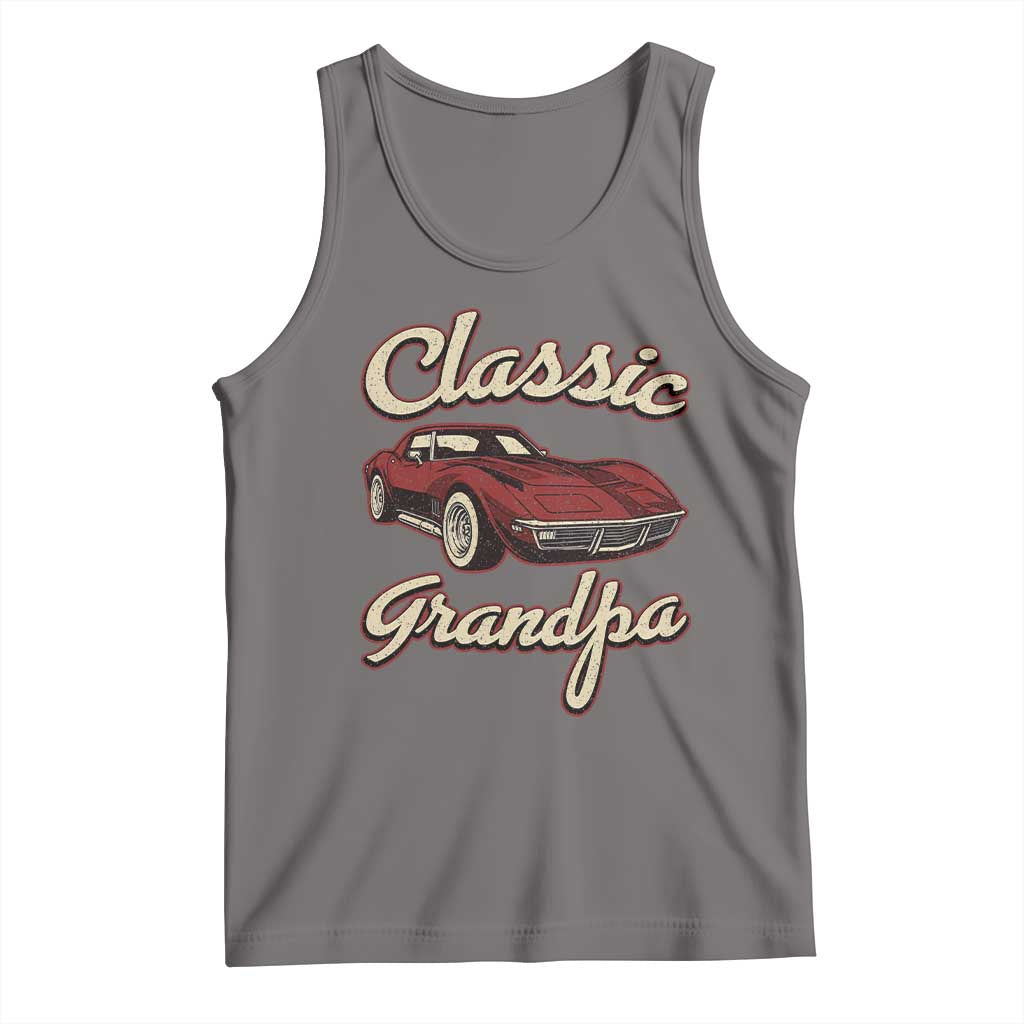 Grandpa Classic Stingray Sports Car Lover Tank Top