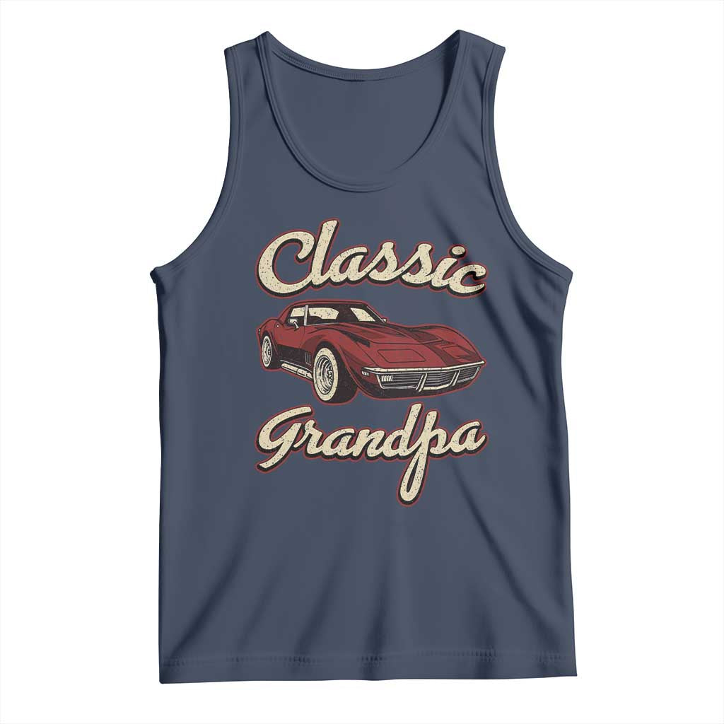 Grandpa Classic Stingray Sports Car Lover Tank Top