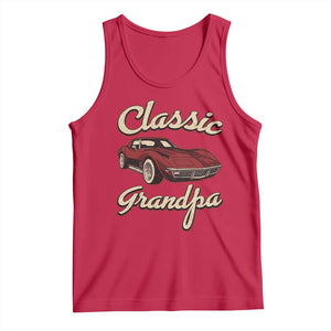 Grandpa Classic Stingray Sports Car Lover Tank Top