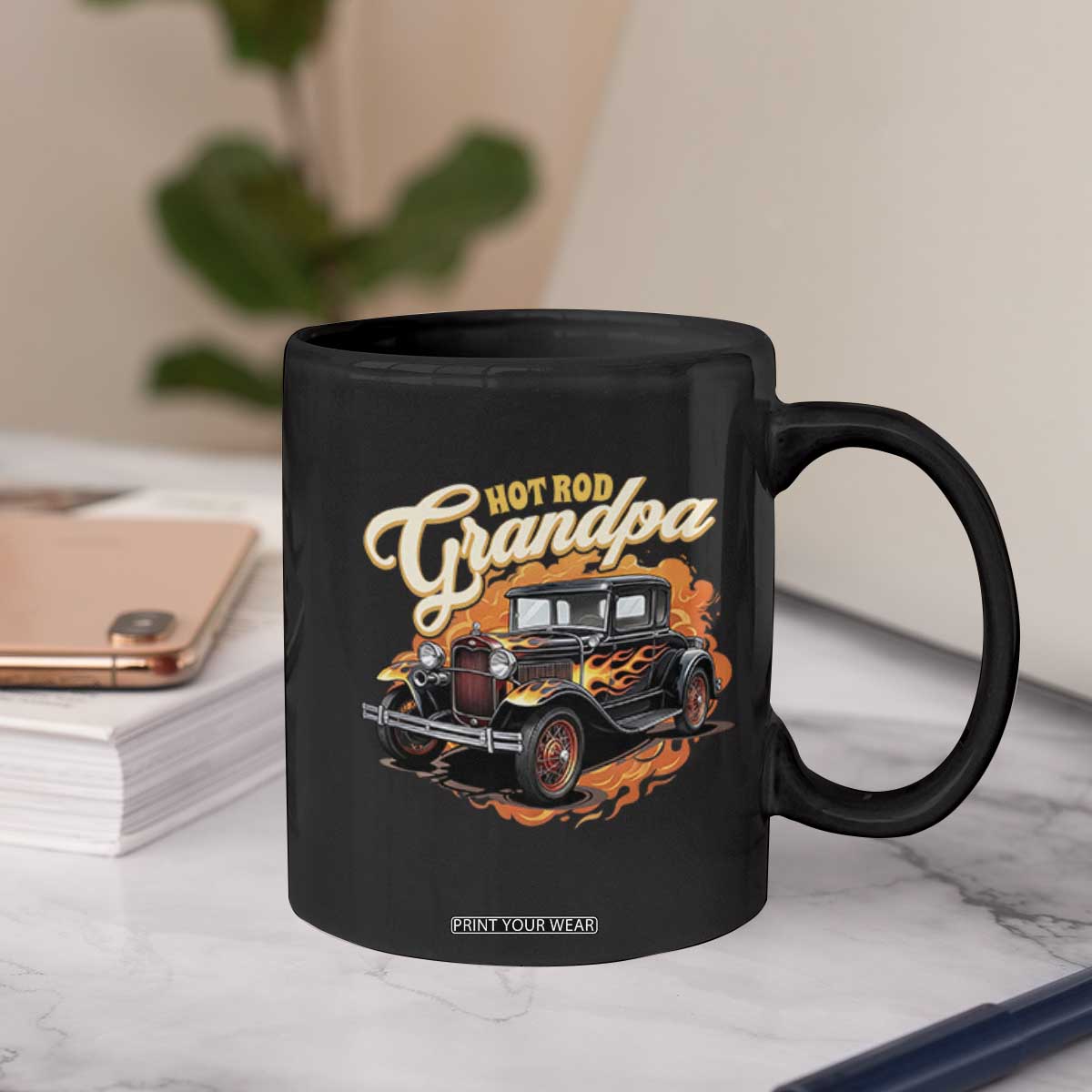 Hot Rod Grandpa Coffee Mug Vintage 1930 Classic Hot Rod