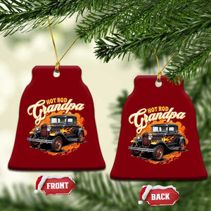 Hot Rod Grandpa Ceramic Ornament Vintage 1930 Classic Hot Rod