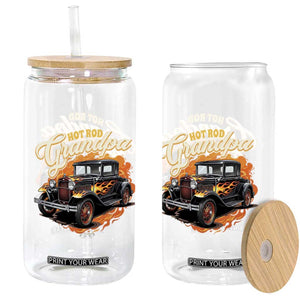 Hot Rod Grandpa Glass Can Vintage 1930 Classic Hot Rod