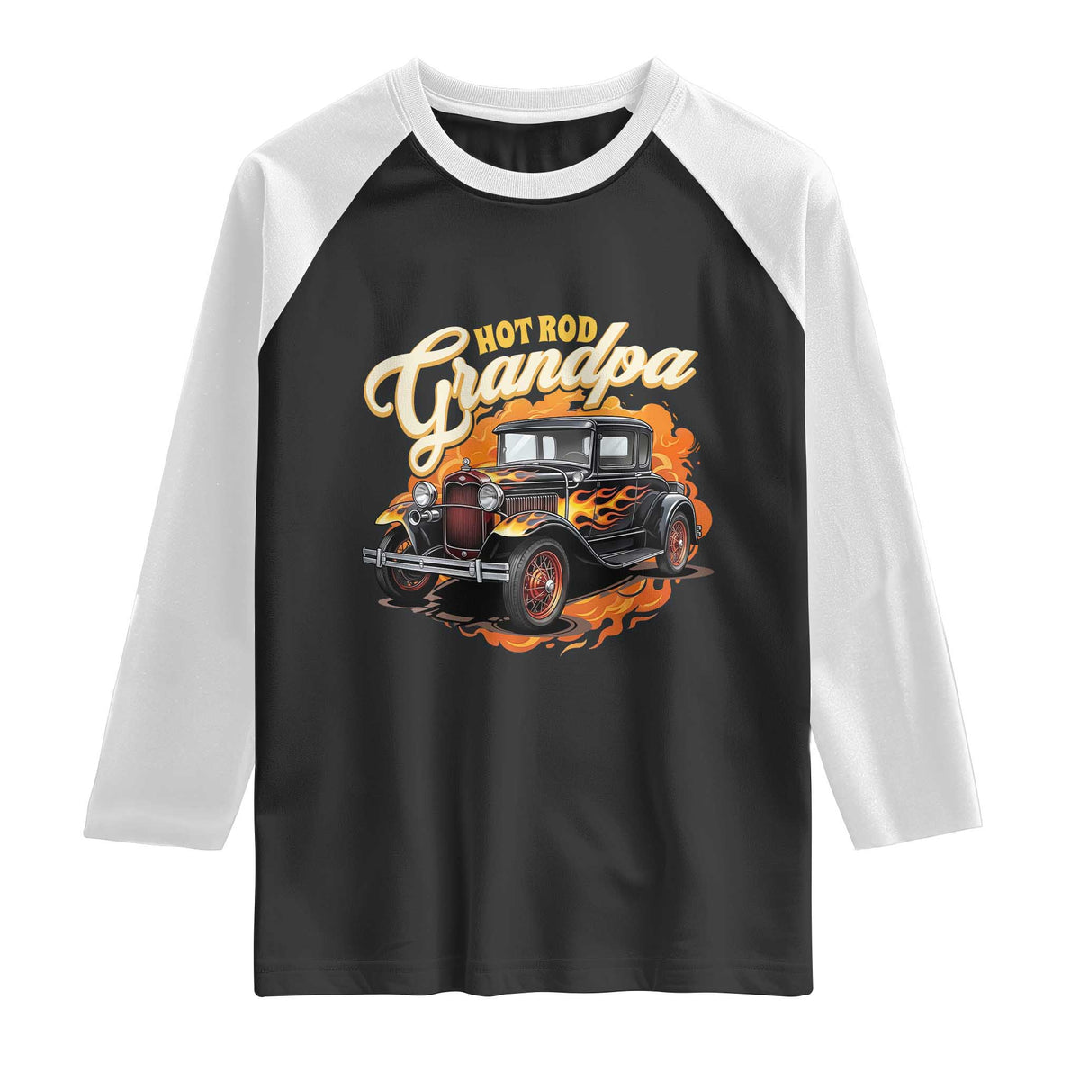 Hot Rod Grandpa Raglan Shirt Vintage 1930 Classic Hot Rod