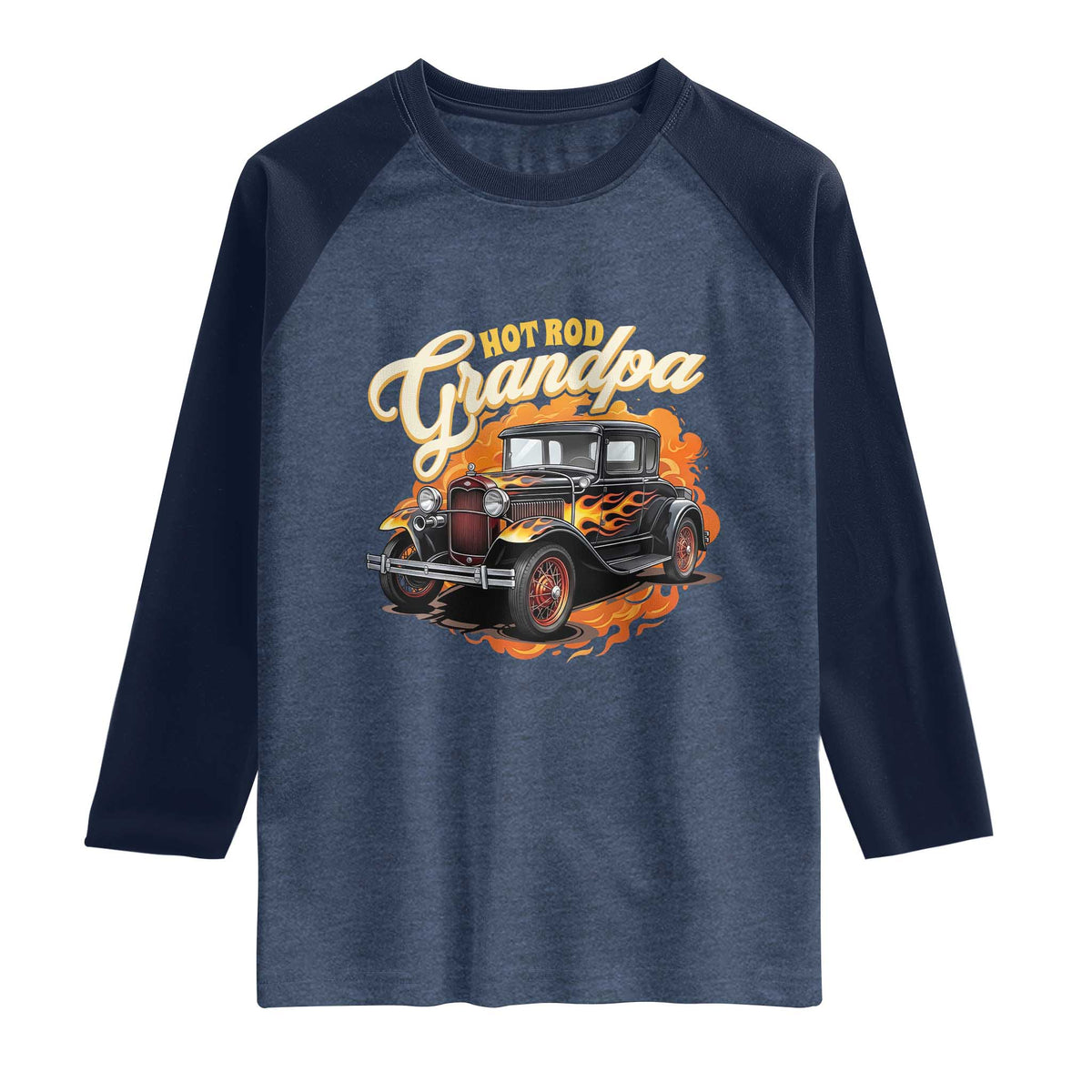 Hot Rod Grandpa Raglan Shirt Vintage 1930 Classic Hot Rod