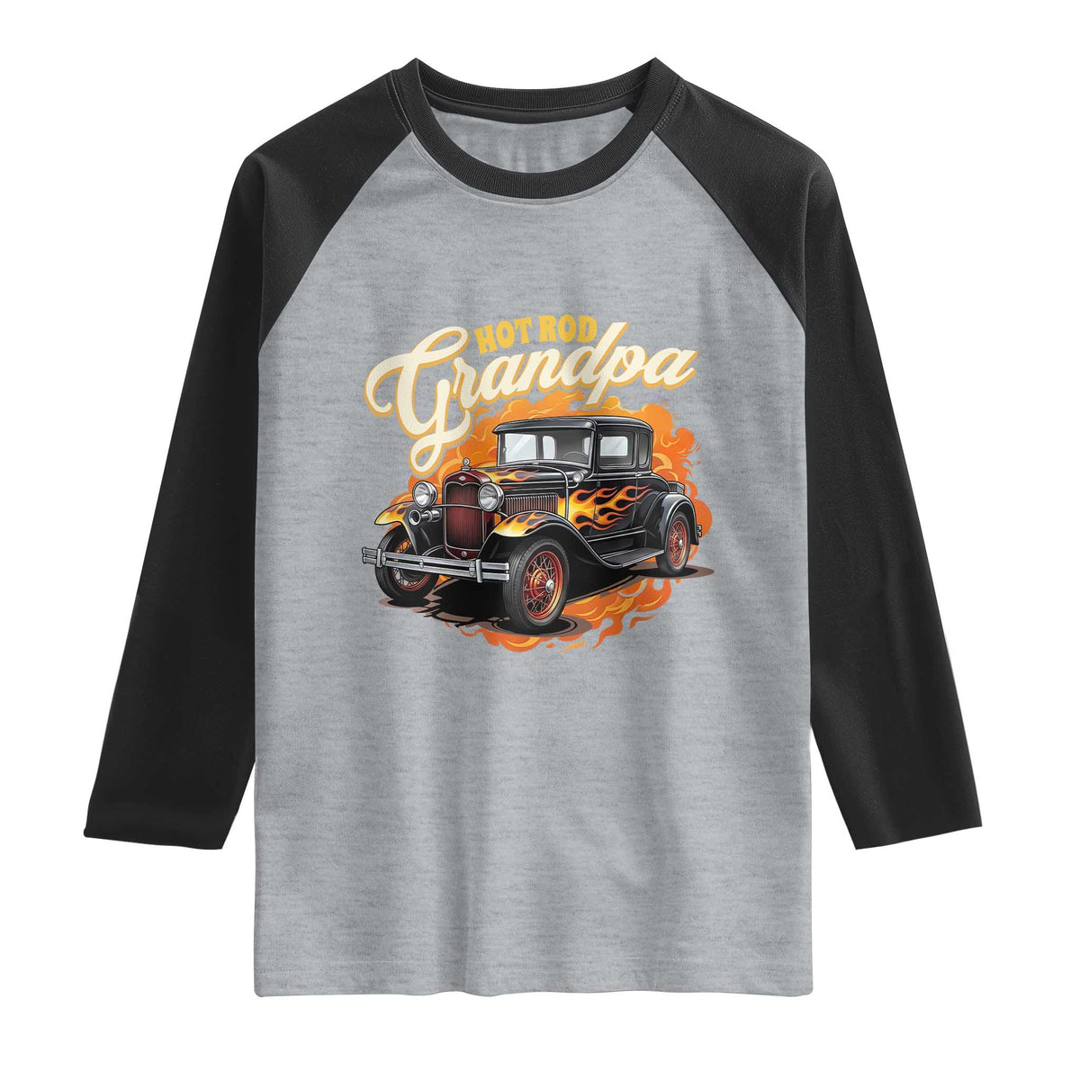 Hot Rod Grandpa Raglan Shirt Vintage 1930 Classic Hot Rod