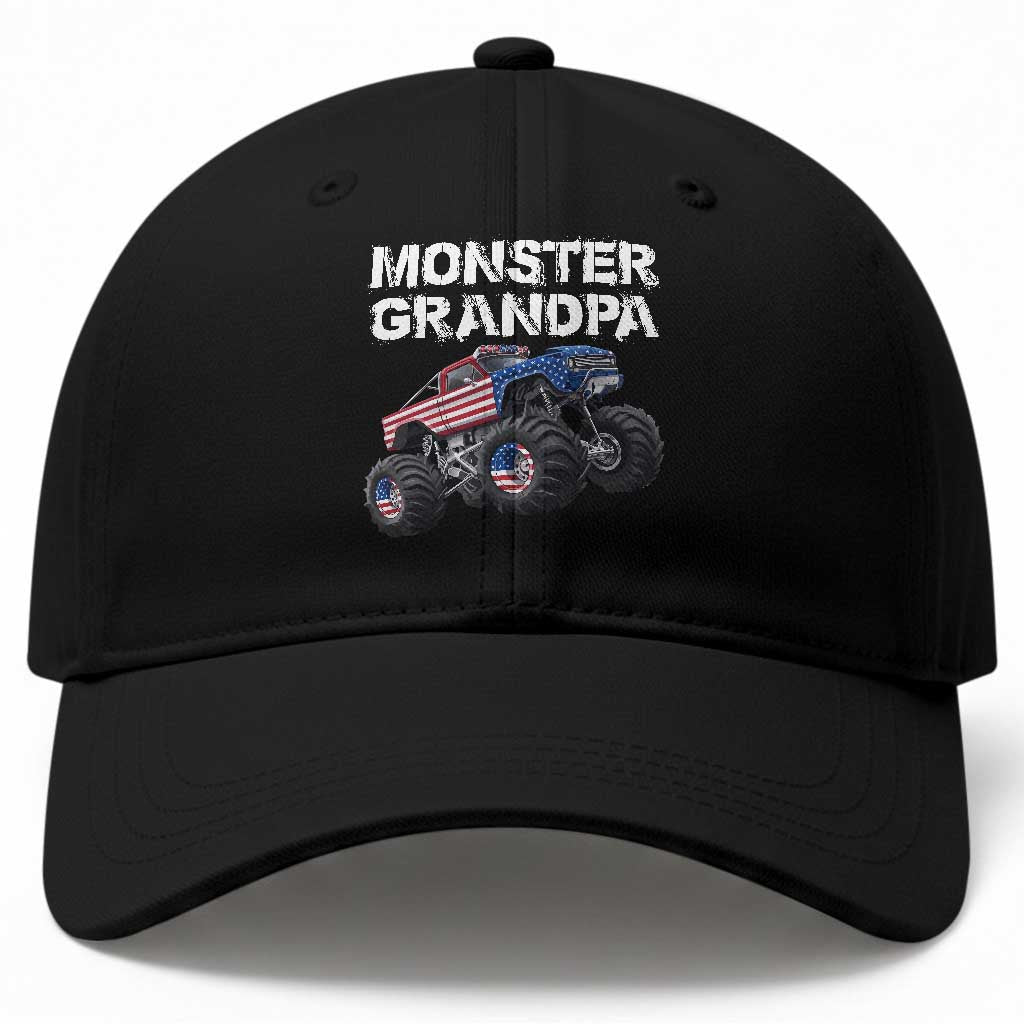 Monster Truck Grandpa Family Matching Baseball Cap Monster Truck Vintage Monster Truck