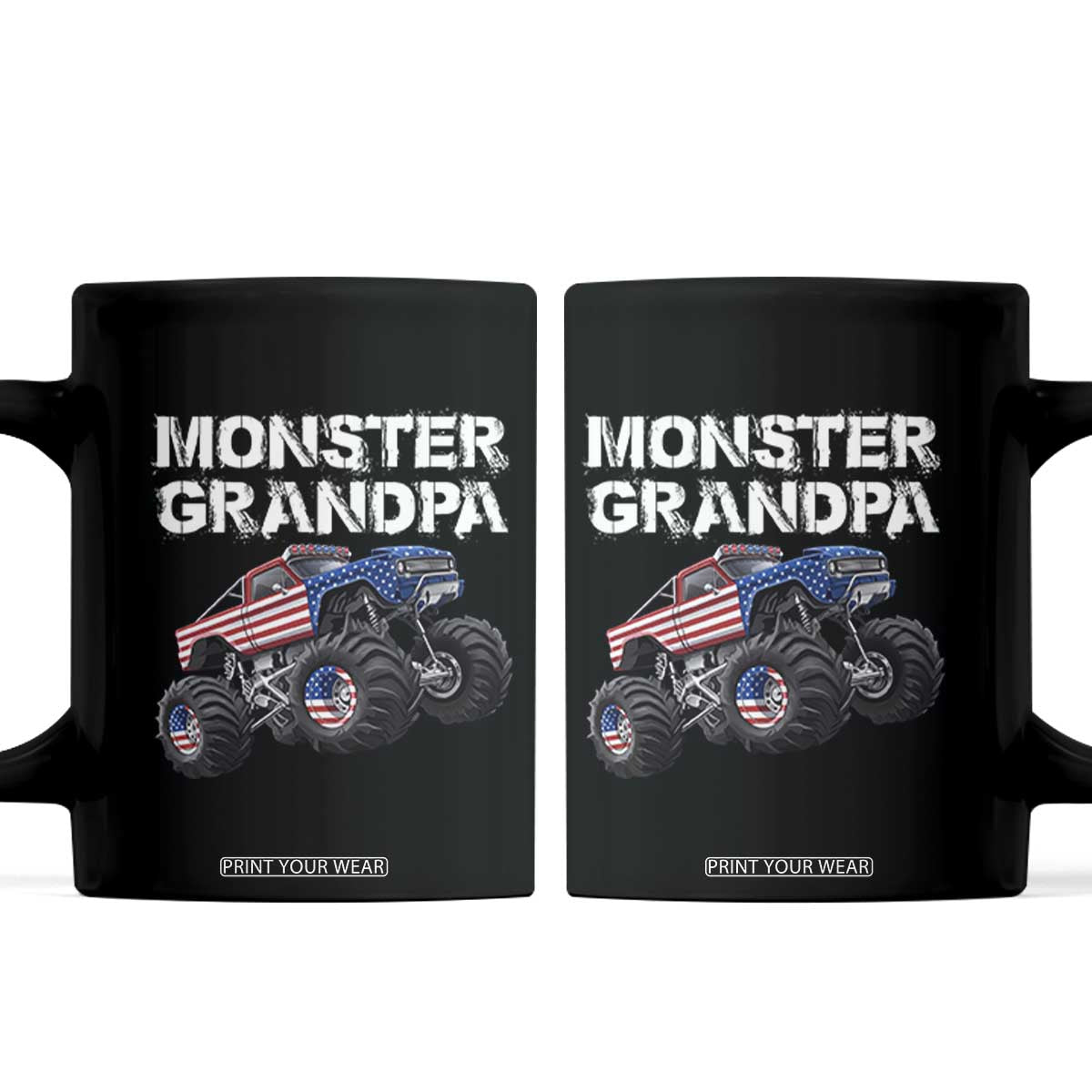 Monster Truck Grandpa Family Matching Coffee Mug Monster Truck Vintage Monster Truck