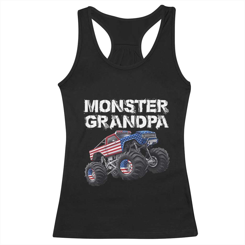 Monster Truck Grandpa Family Matching Racerback Tank Top Monster Truck Vintage Monster Truck