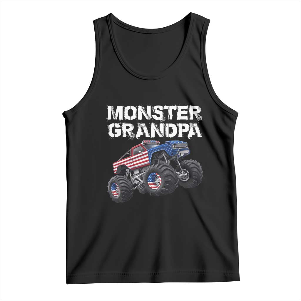 Monster Truck Grandpa Family Matching Tank Top Monster Truck Vintage Monster Truck