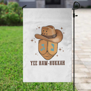 Yee Haw Nukkah Garden Flag Funny Cowboy Hanukkah TS14 Print Your Wear