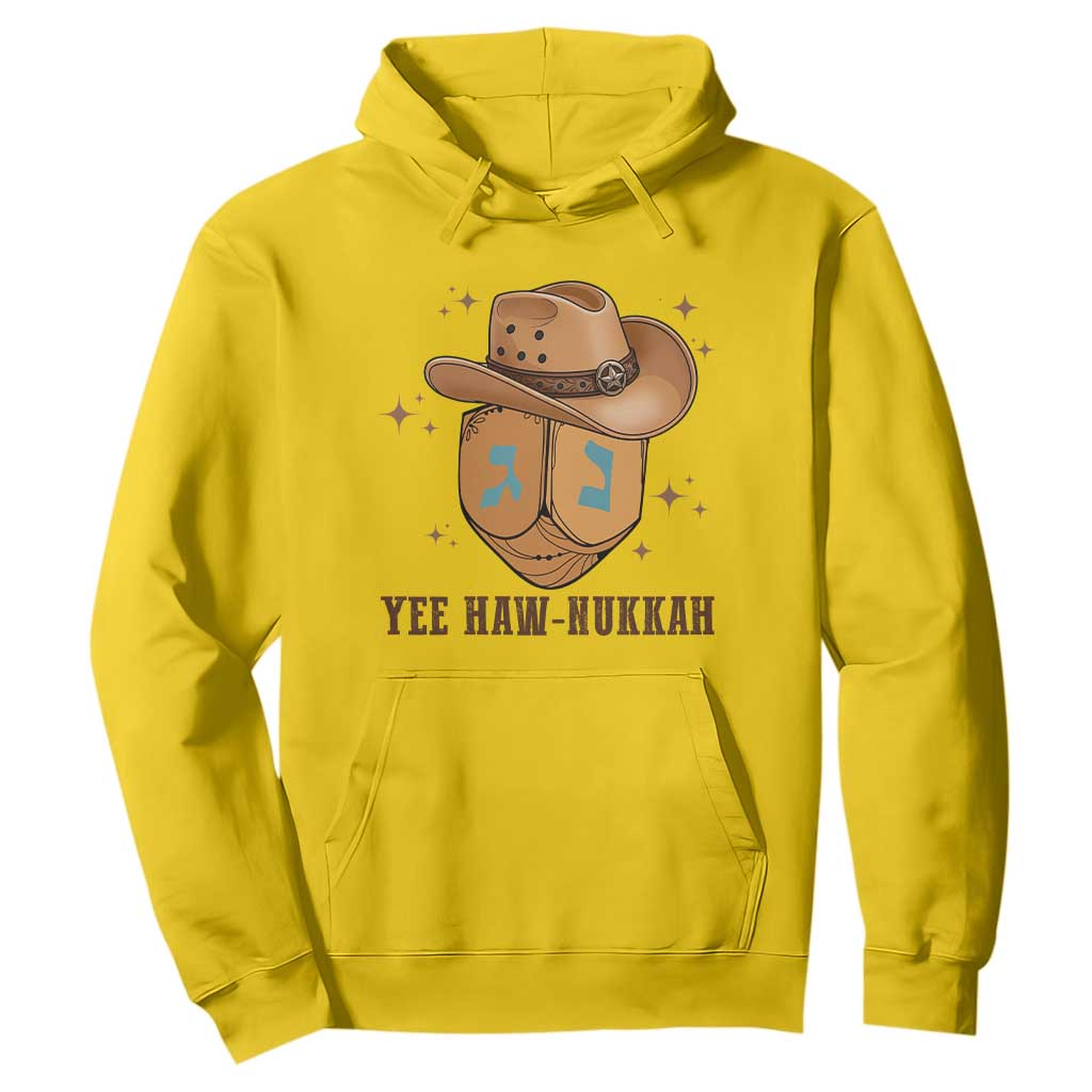 Yee Haw Nukkah Hoodie Funny Cowboy Hanukkah TS14 Daisy Print Your Wear