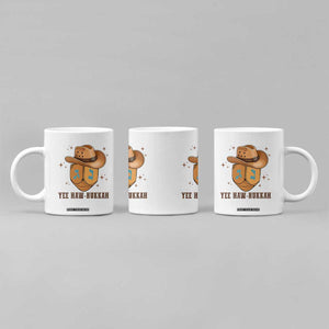 Yee Haw Nukkah Coffee Mug Funny Cowboy Hanukkah TS14 Print Your Wear
