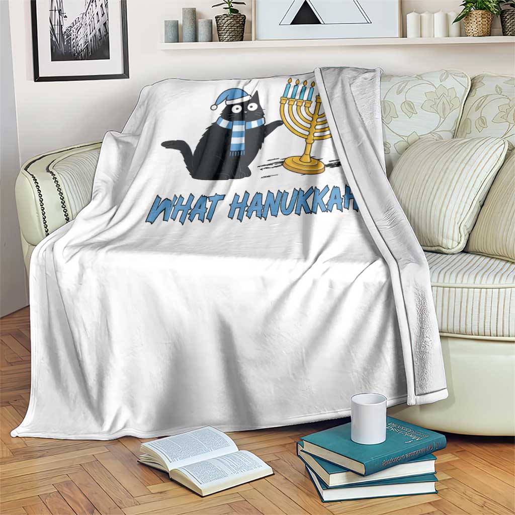 Funny Black Cat Hanukkah Chanukah Throw Blanket TS14 Print Your Wear