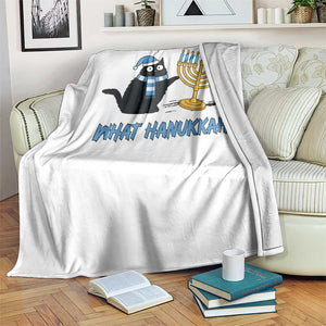 Funny Black Cat Hanukkah Chanukah Throw Blanket TS14 Print Your Wear