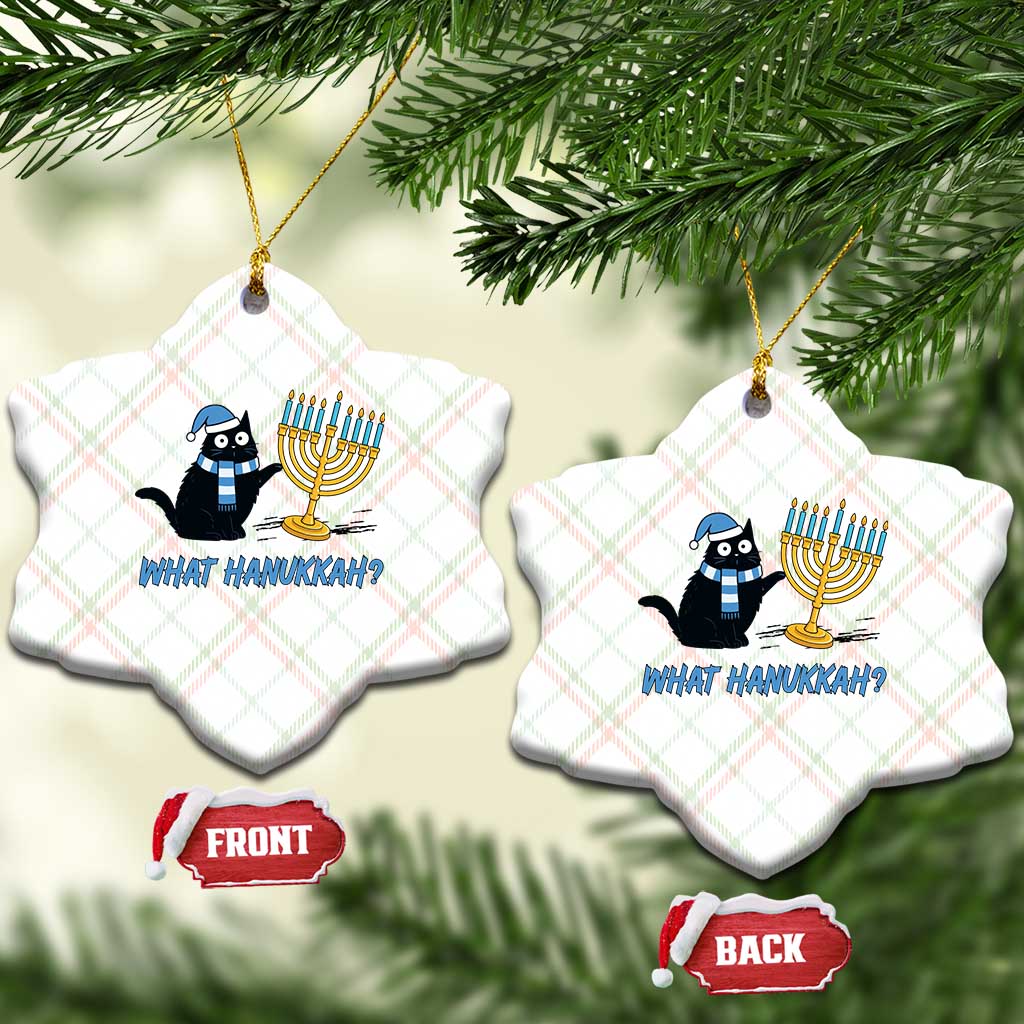 Funny Black Cat Hanukkah Chanukah Ceramic Ornament TS14 Print Your Wear