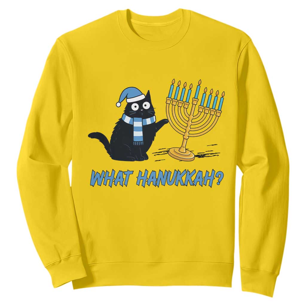 Funny Black Cat Hanukkah Chanukah Sweatshirt TS14 Daisy Print Your Wear
