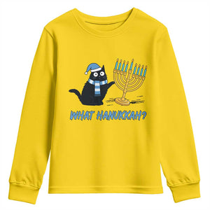 Funny Black Cat Hanukkah Chanukah Youth Sweatshirt TS14 Daisy Print Your Wear