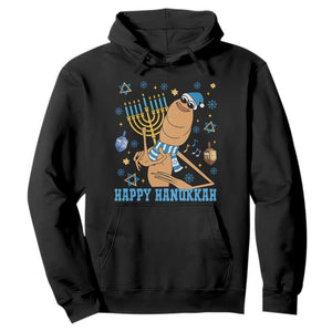 Funny Marcus The Worm Hanukkah Meme Hoodie TS14 Black Print Your Wear