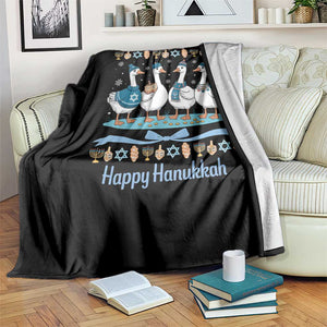 Happy Hanukkah Throw Blanket Funny Silly Goose Chanukah TS14 Print Your Wear