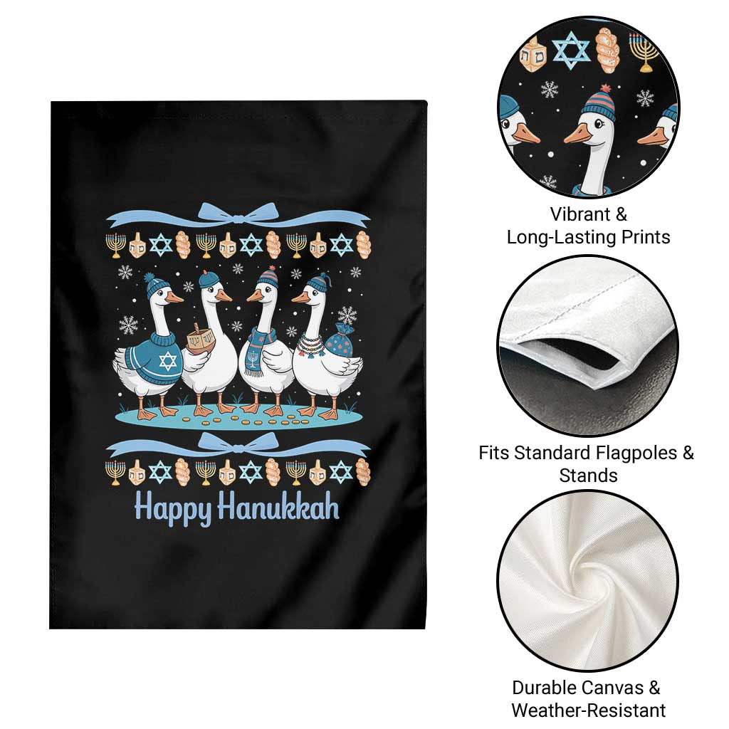 Happy Hanukkah Garden Flag Funny Silly Goose Chanukah TS14 Print Your Wear