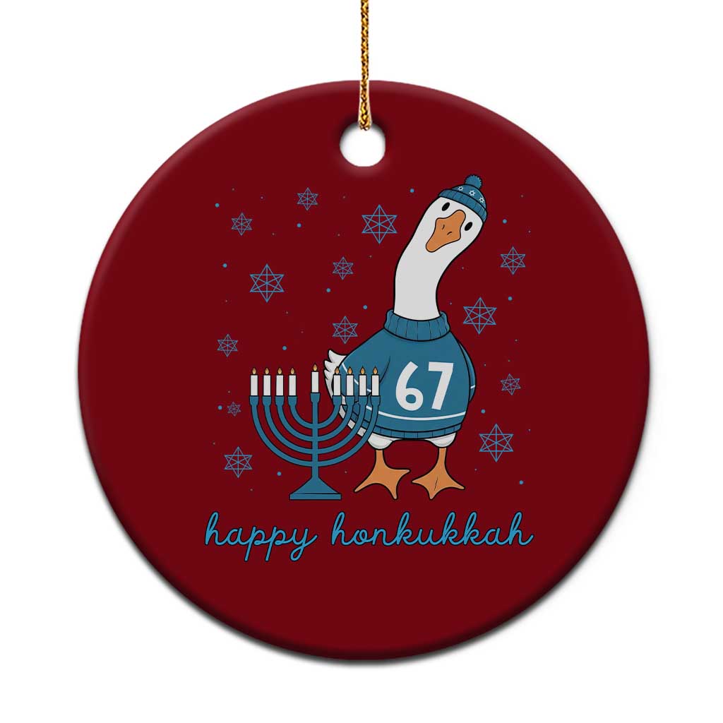 67 Six Seven Silly Goose Hanukkah Meme Ceramic Ornament Happy Honkukkah TS14 1pc Red Print Your Wear