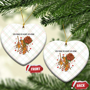 Marcus The Worm Valentine Meme Ceramic Ornament You Make My Heart Go Honk TS14 Print Your Wear