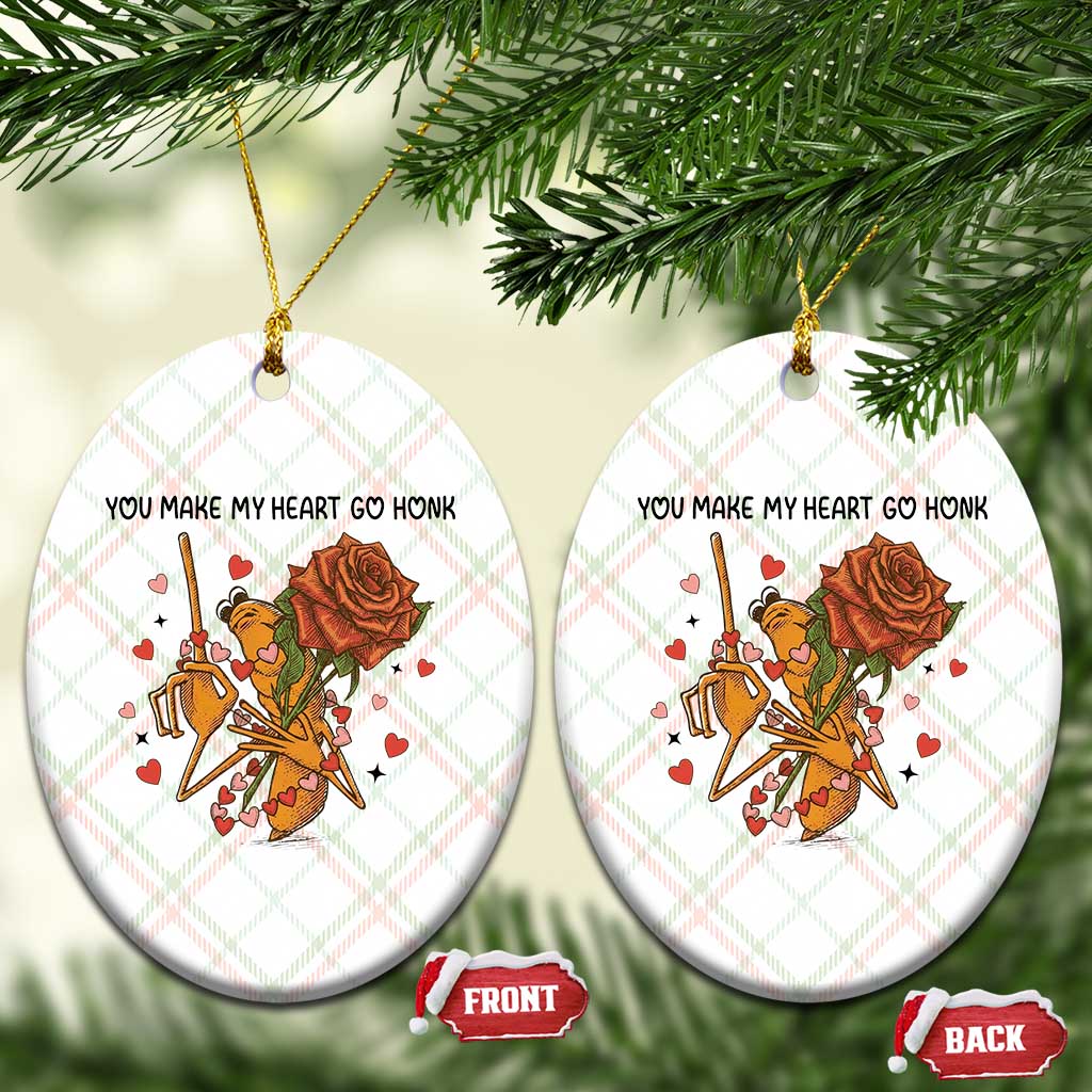 Marcus The Worm Valentine Meme Ceramic Ornament You Make My Heart Go Honk TS14 Print Your Wear