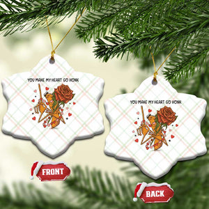 Marcus The Worm Valentine Meme Ceramic Ornament You Make My Heart Go Honk TS14 Print Your Wear