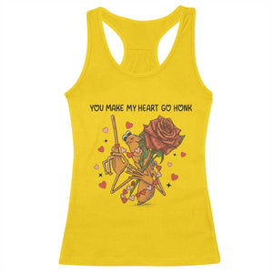 Marcus The Worm Valentine Meme Racerback Tank Top You Make My Heart Go Honk TS14 Daisy Print Your Wear