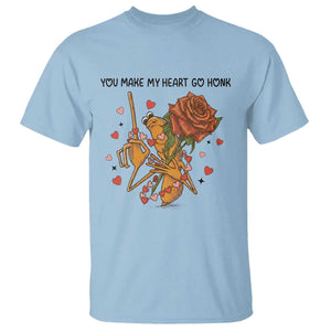 Marcus The Worm Valentine Meme T Shirt You Make My Heart Go Honk TS14 Light Blue Print Your Wear