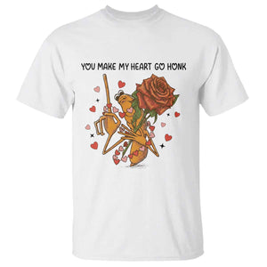 Marcus The Worm Valentine Meme T Shirt You Make My Heart Go Honk TS14 White Print Your Wear