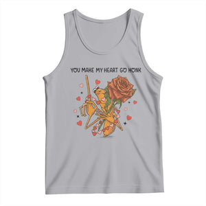 Marcus The Worm Valentine Meme Tank Top You Make My Heart Go Honk TS14 Athletic Heather Print Your Wear