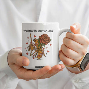 Marcus The Worm Valentine Meme Coffee Mug You Make My Heart Go Honk TS14 Print Your Wear