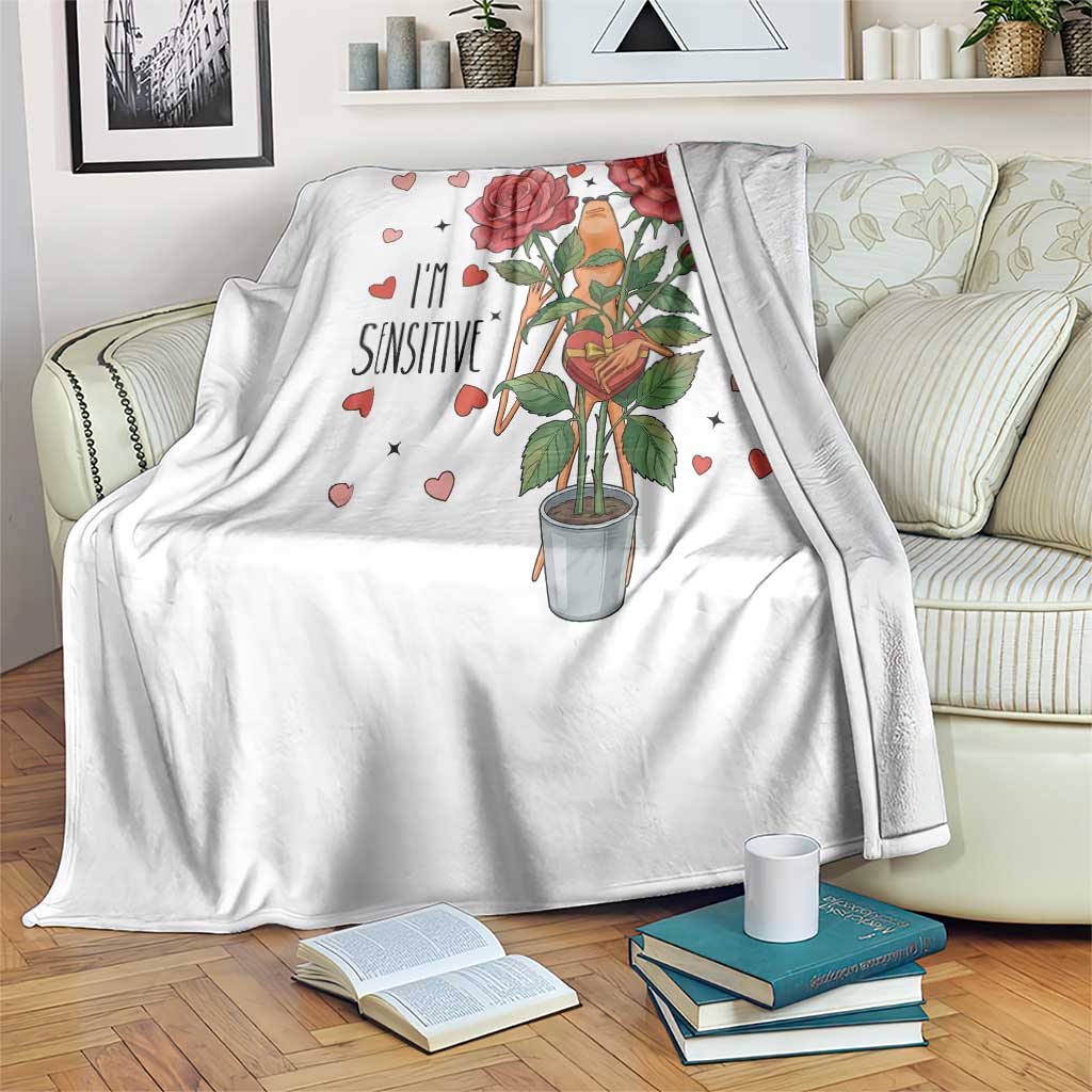 Marcus The Worm Valentine Meme Throw Blanket I Am Senstive TS14 Print Your Wear