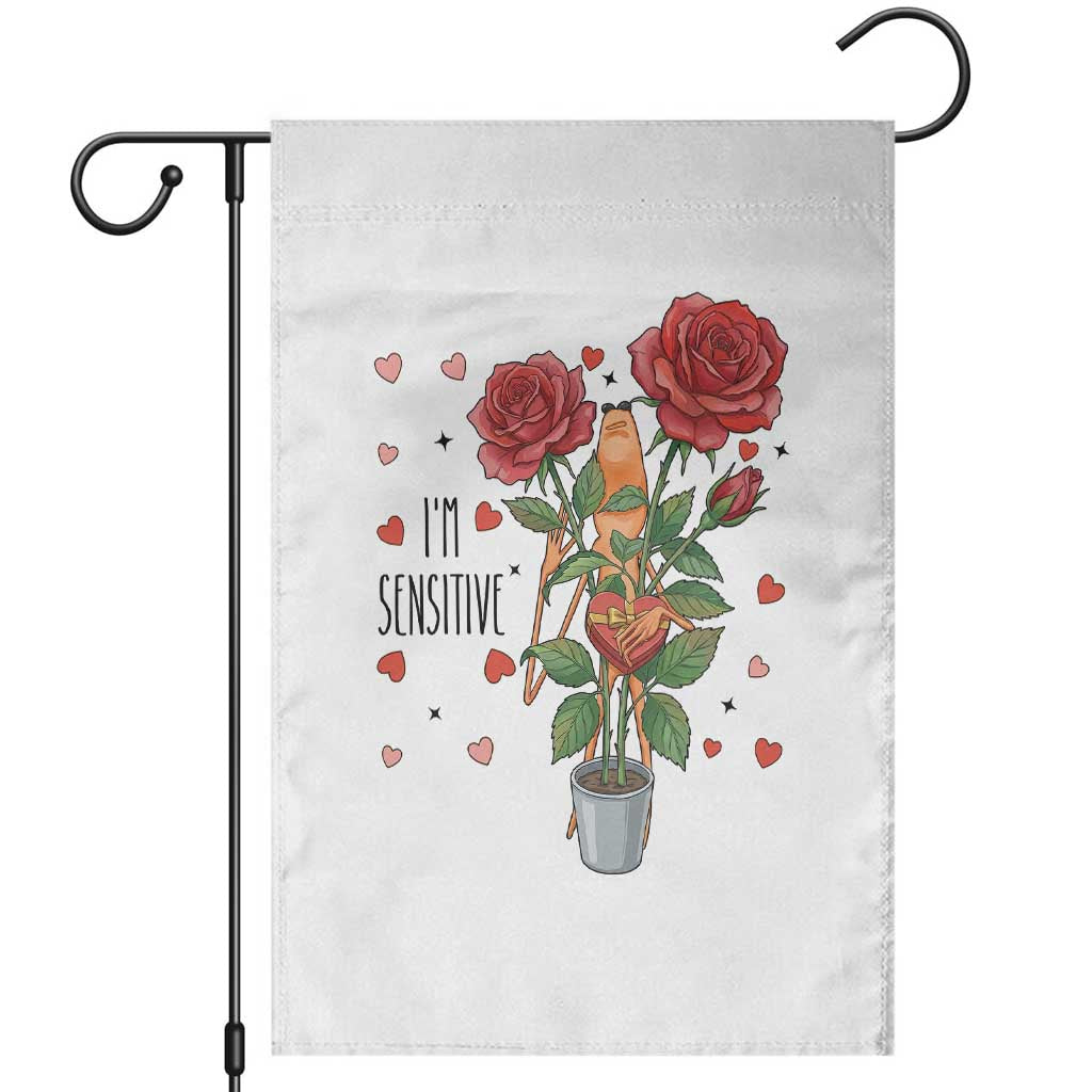 Marcus The Worm Valentine Meme Garden Flag I Am Senstive TS14 White Print Your Wear