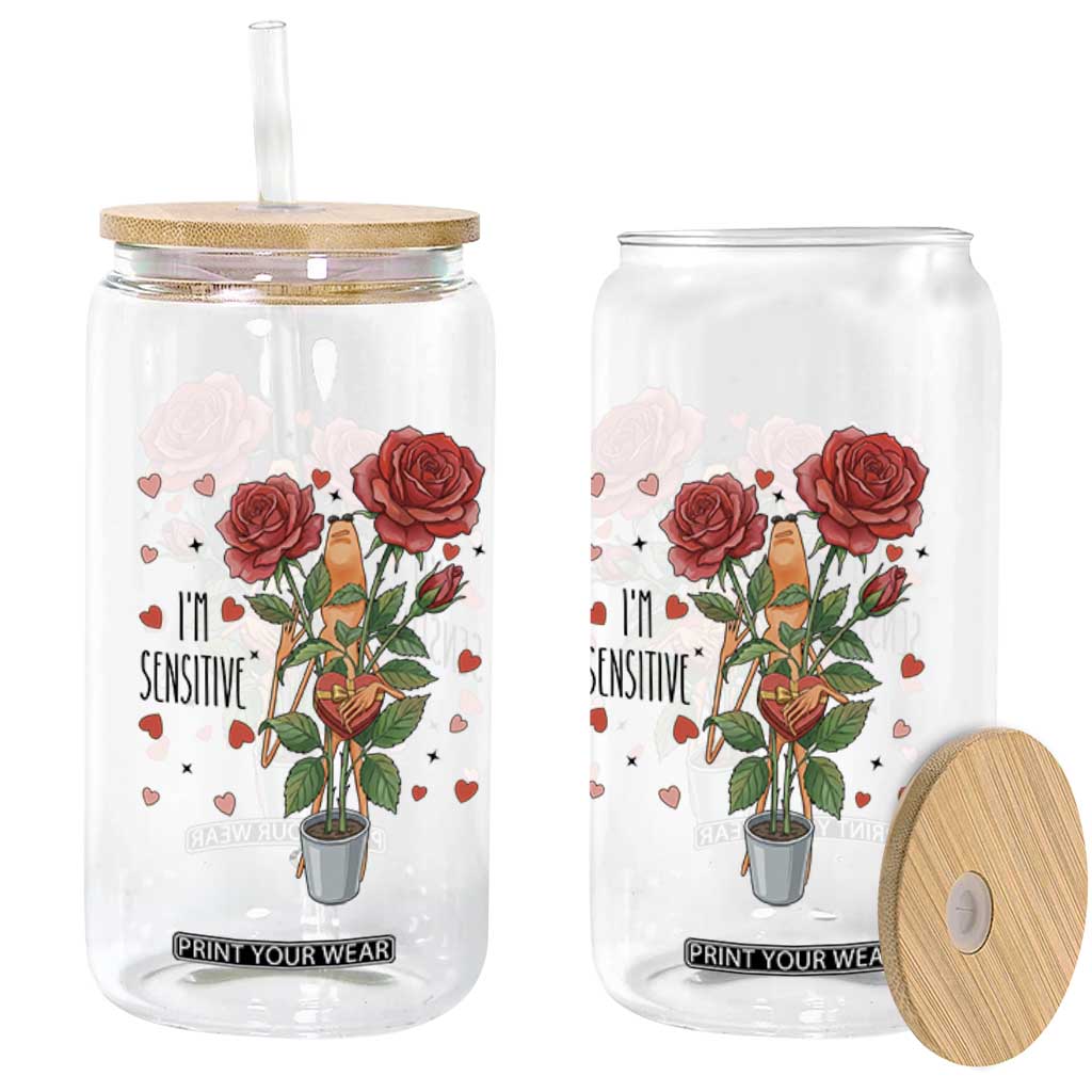 Marcus The Worm Valentine Meme Glass Can I Am Senstive TS14 Print Your Wear