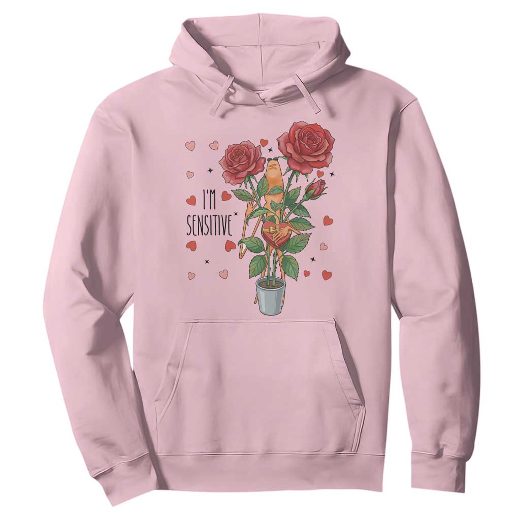 Marcus The Worm Valentine Meme Hoodie I Am Senstive TS14 Light Pink Print Your Wear