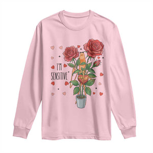 Marcus The Worm Valentine Meme Long Sleeve Shirt I Am Senstive TS14 Light Pink Print Your Wear