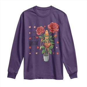 Marcus The Worm Valentine Meme Long Sleeve Shirt I Am Senstive TS14 Purple Print Your Wear