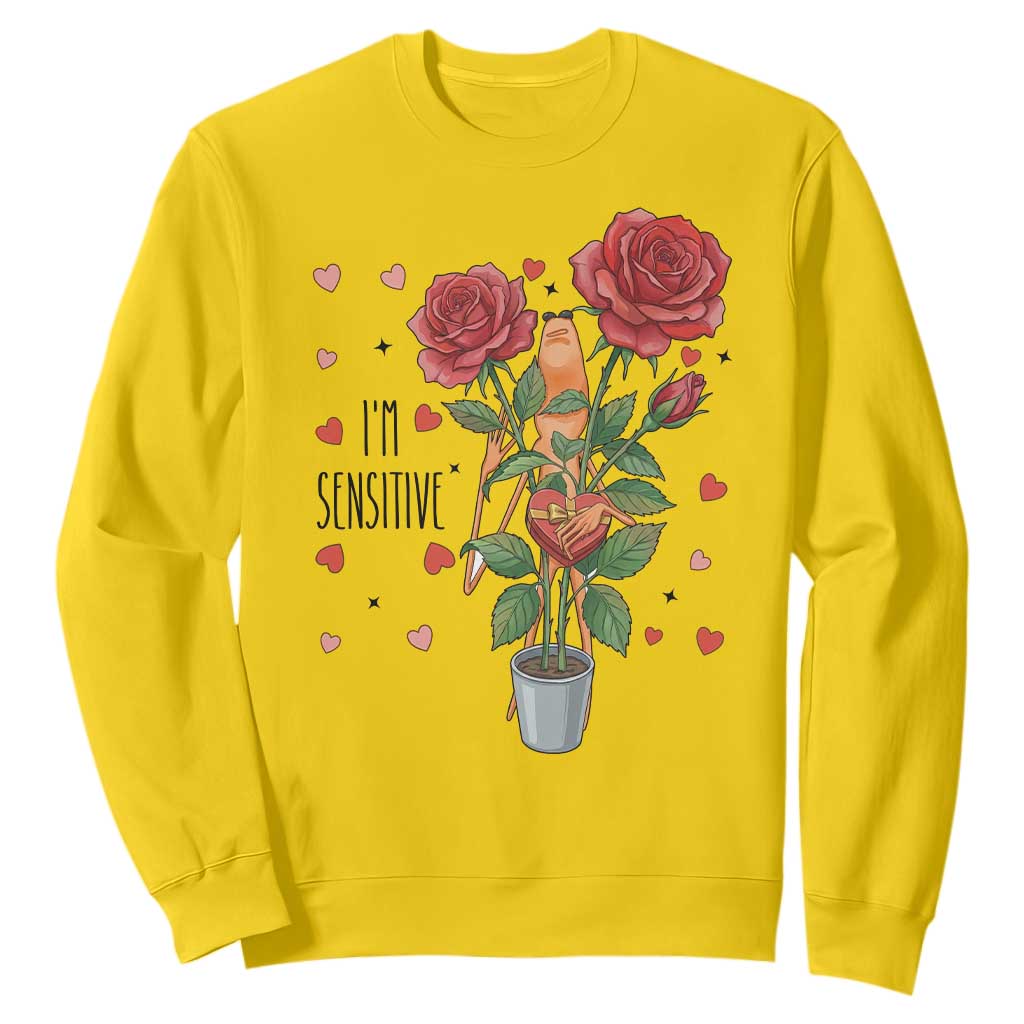 Marcus The Worm Valentine Meme Sweatshirt I Am Senstive TS14 Daisy Print Your Wear