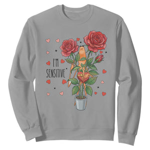 Marcus The Worm Valentine Meme Sweatshirt I Am Senstive TS14 Sport Gray Print Your Wear