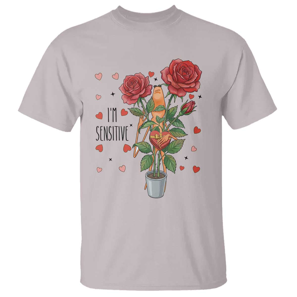 Marcus The Worm Valentine Meme T Shirt I Am Senstive TS14 Ice Gray Print Your Wear